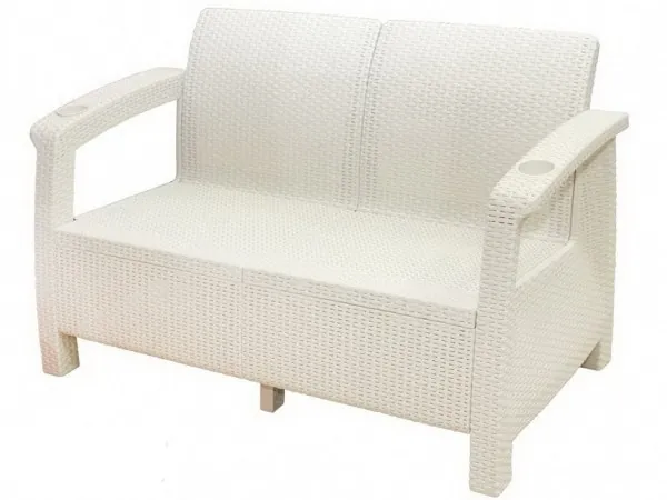 Двухместный диван Yalta Sofa Seаt белый купить в Туране