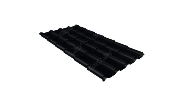 Металлочерепица камея 0,45 Drap RAL 9005 черный купить в Туране