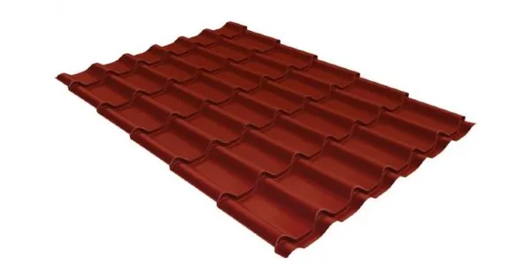 Металлочерепица классик 0,5 Satin RAL 3009 оксидно-красный купить в Туране