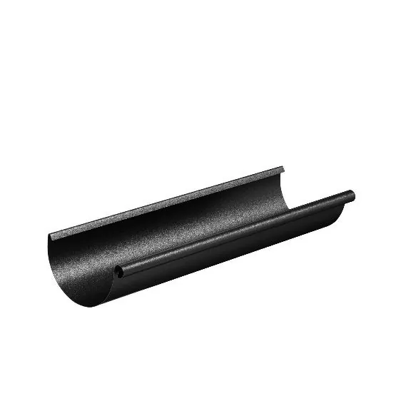 Водосток Aquasistem, система 125x90 - Водосточный желоб 3.00м RAL 9005 Чёрный купить в Туране