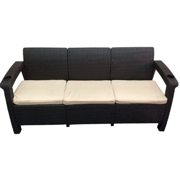Трёхместный диван  Yalta Sofa 3 Seat венге купить в Туране