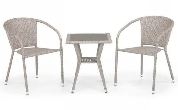 Комплект плетеной мебели AFINA из иск. ротанга T25C/Y137C-W85 Latte 2Pcs купить в Туране