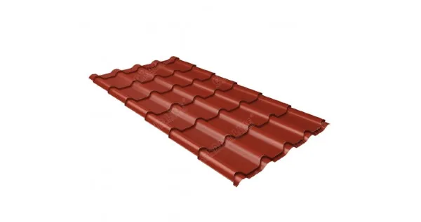 Металлочерепица камея 0,5 Satin RAL 3009 оксидно-красный купить в Туране