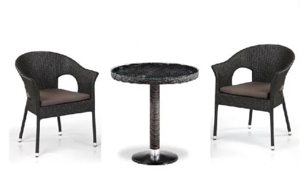 Комплект плетеной мебели AFINA из иск. ротанга T601/Y79A-W53 Brown 2Pcs купить в Туране