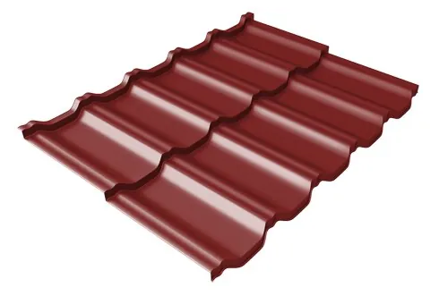 Металлочерепица модульная Квинта Uno Grand Line c 3D резом 0,5 Satin RAL 3011 коричнево-красный купить в Туране