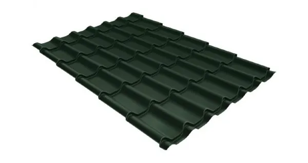 Металлочерепица классик 0,5 Satin RR 11 темно-зеленый купить в Туране