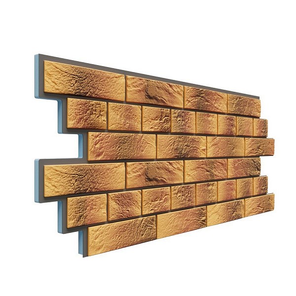 Фасадная термопанель Доломит Венецианский кирпич 20 мм Нарва купить в Туране