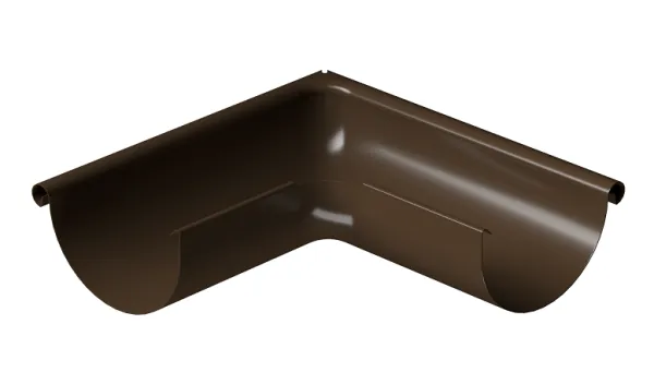 Угол внешний 90° D125 Döcke STAL PREMIUM Каштан, (RAL 8017) купить в Туране