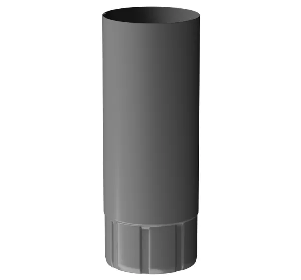Труба водосточная 1 м D90 Döcke STAL PREMIUM Графит, (RAL 7024) купить в Туране