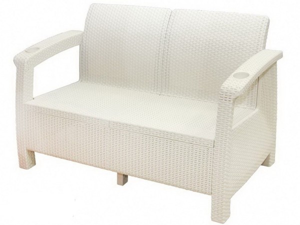 Двухместный диван Yalta Sofa Seаt белый купить в Туране