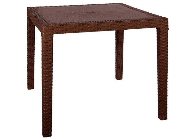 Стол квадратный FIJI Quatro Table Коричневый купить в Туране