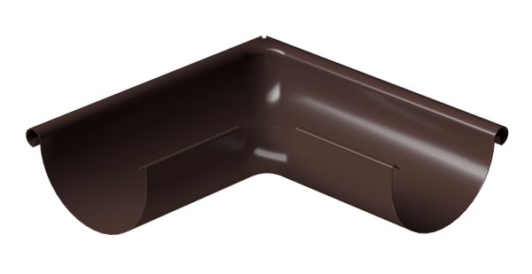Угол внешний 90° D125 Döcke STAL PREMIUM Шоколад, (RAL 8019) купить в Туране