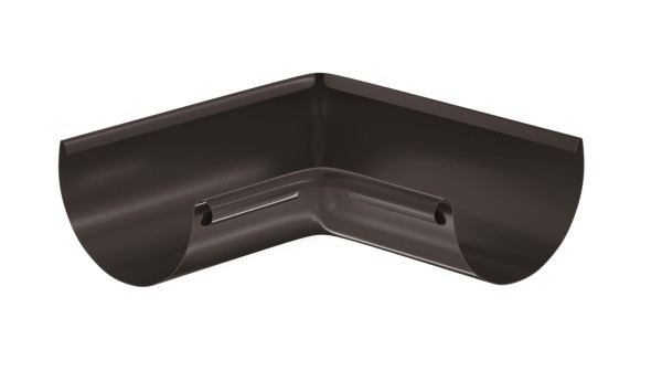 Водосток Aquasistem, система 125x90 - Угол желоба, внутренний 90° RR 32 Тёмно-Коричневый купить в Туране