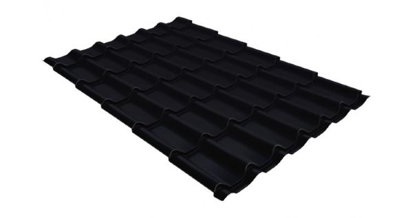 Металлочерепица классик GL 0,5 Velur20 RAL 9005 черный купить в Туране