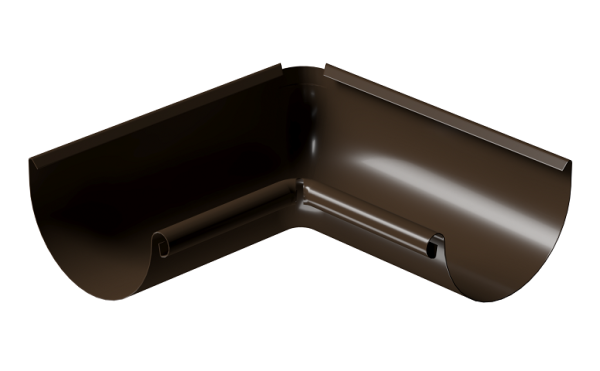 Угол внутренний 90° D125 Döcke STAL PREMIUM Каштан, (RAL 8017) купить в Туране