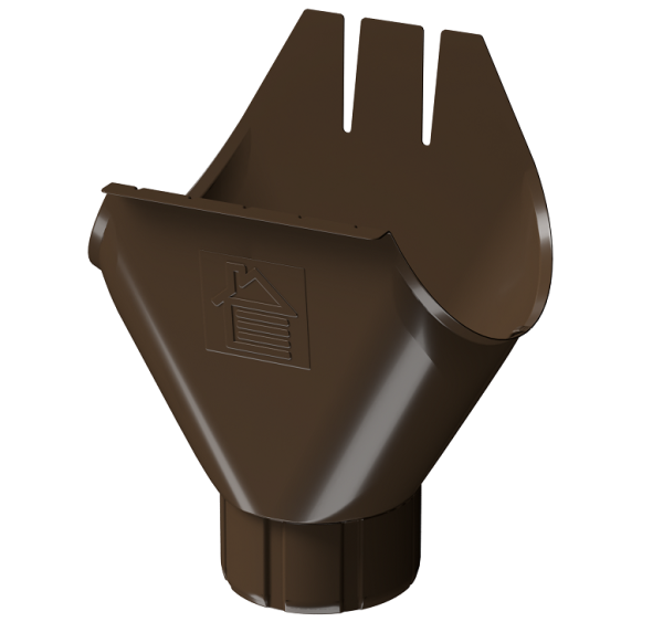 Воронка желоба D125 Döcke STAL PREMIUM Каштан, (RAL 8017) купить в Туране