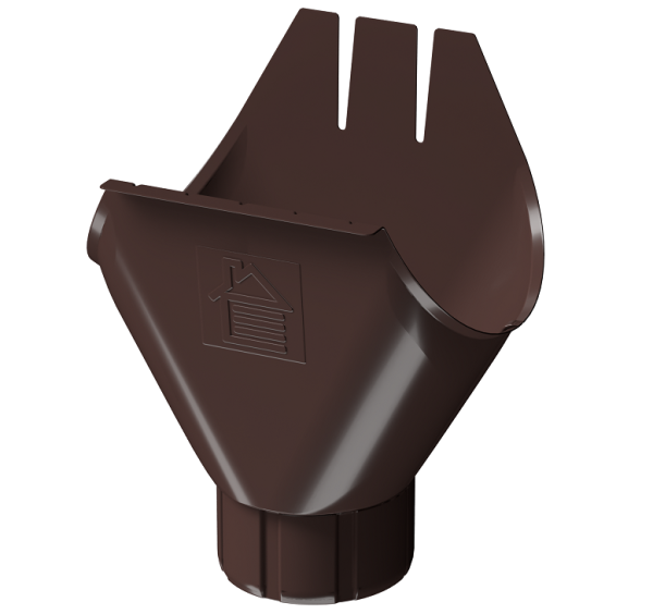 Воронка желоба D125 Döcke STAL PREMIUM Шоколад, (RAL 8019) купить в Туране