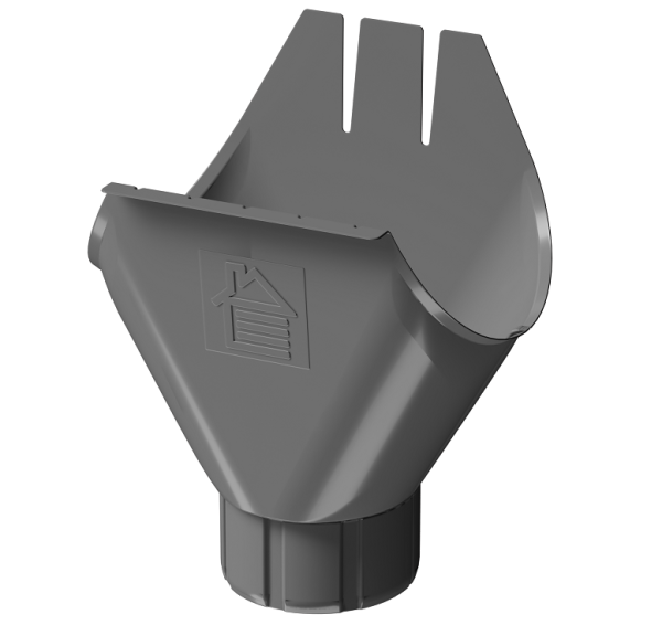 Воронка желоба D125 Döcke STAL PREMIUM Графит, (RAL 7024) купить в Туране