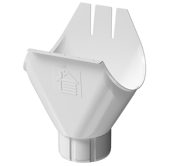 Воронка желоба D125 Döcke STAL PREMIUM Пломбир, (RAL 9010) купить в Туране