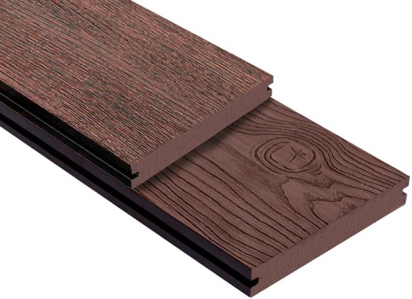 Террасная доска ДПК Outdoor 3D полнотелая STORM/OCEAN BROWN коричневая микс купить в Туране