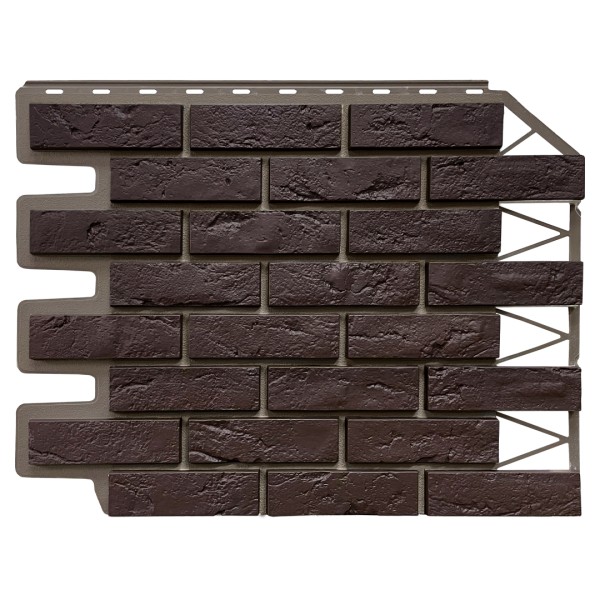 Фасадная панель FineBer, Кирпич Баварский, Темно коричневый купить в Туране