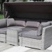 Диван-Трансформер AFINA плетеный из иск. ротанга AFM-320G Grey купить в Туране