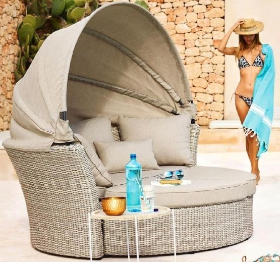 Диван-Трансформер AFINA плетеный из иск. ротанга AFM-325 Beige купить в Туране