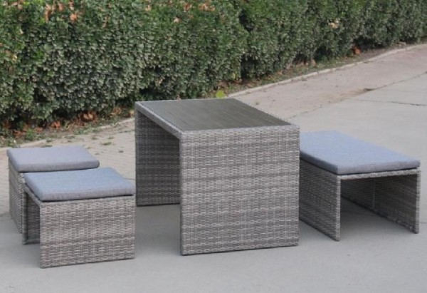 Диван-Трансформер AFINA плетеный из иск. ротанга S330G-W78 Grey купить в Туране