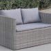 Диван-Трансформер AFINA плетеный из иск. ротанга S330G-W78 Grey купить в Туране