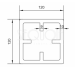 Столб SEQUOIA Evolution 3D WOOD BROWN купить в Туране