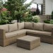 Комплект мебели AFINA плетеной из иск. ротанга YR825B Beige купить в Туране