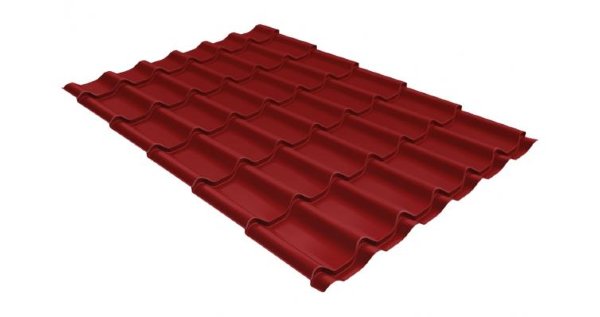 Металлочерепица классик 0,5 Satin RAL 3011 коричнево-красный купить в Туране