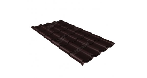 Металлочерепица камея GL 0,5 Quarzit RAL 8017 Metallic купить в Туране