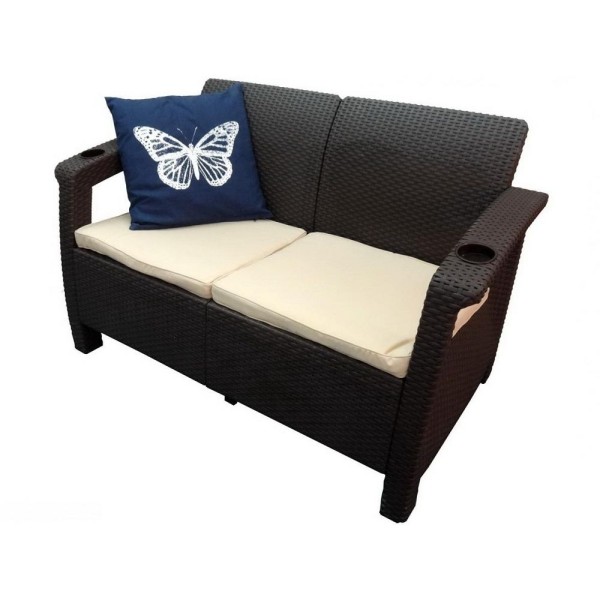 Двухместный диван Yalta Sofa Seаt венге купить в Туране