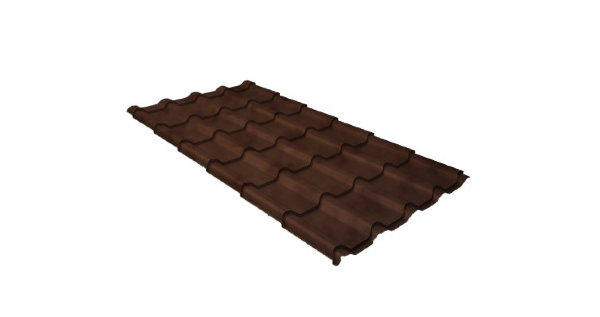 Металлочерепица камея 0,45 Safari Twincolor Brown купить в Туране