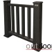 Ограждение из ДПК Outdoor Классик 3D STORM чёрный купить в Туране