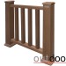 Ограждение из ДПК Outdoor Классик 3D STORM коричневый микс купить в Туране