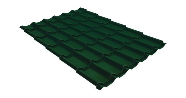 Металлочерепица классик GL 0,5 Velur20 RAL 6005 зеленый мох купить в Туране