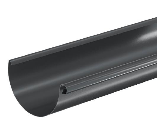 Водосток Aquasistem, система 125x90 - Водосточный желоб 3.00м RAL 7024 Тёмно-серый купить в Туране