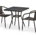 Комплект плетеной мебели AFINA из иск. ротанга T282BNT/Y137C-W53 Brown 2Pcs купить в Туране