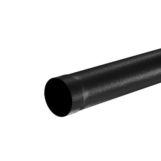 Водосток Aquasistem, система 125x90 - Труба водосточная 1.00м RAL 9005 Чёрный купить в Туране