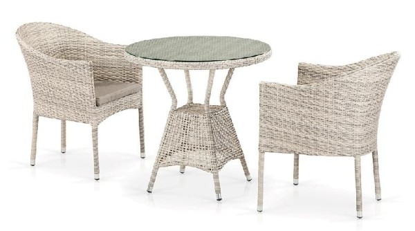 Комплект плетеной мебели AFINA из иск. ротанга T705ANT/Y350-W85 Latte 2Pcs купить в Туране