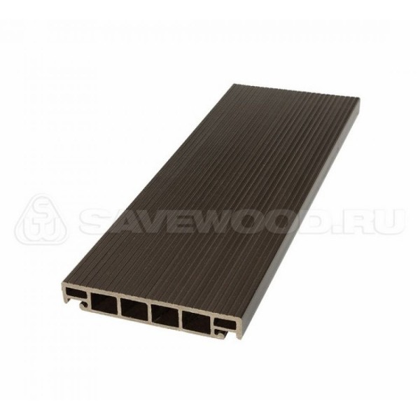 Террасная доска из ДПК SW-Salix «SaveWood» темно-коричневый купить в Туране
