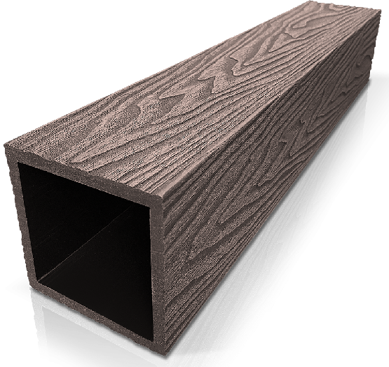 Столб ДПК 3D GardenParkett фактура дерева Венге купить в Туране