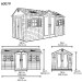 Сарай пластиковый LifeTime 15x8 DD купить в Туране