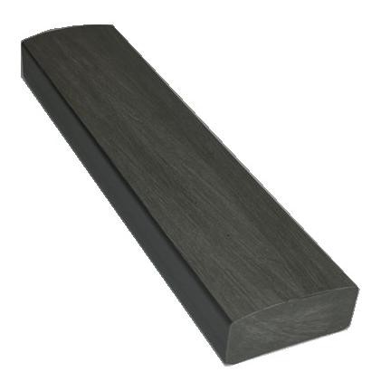Лавочный брус Ecodecking Некст полнотелый брашированный 70х35 графит купить в Туране