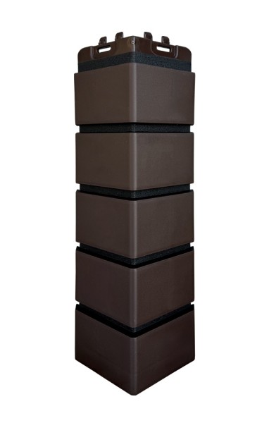 Угол Grand Line клинкерный кирпич ПРЕМИУМ Шоколадный (шов RAL 9005) купить в Туране