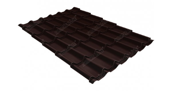 Металлочерепица классик GL 0,5 Quarzit RAL 8017 шоколад Metallic купить в Туране