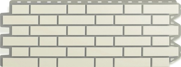 Фасадная панель Альта-Профиль, Кирпич Клинкерный, Белый купить в Туране