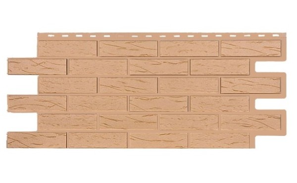 Фасадная панель T-Siding Кирпич Саман Эко Крем купить в Туране